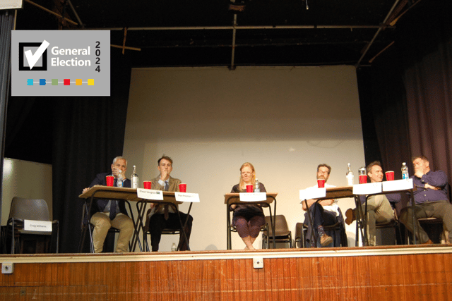Machynlleth election hustings: An empty chair for Craig Williams
