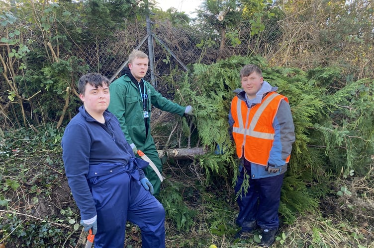 Glynllifon students working lineside