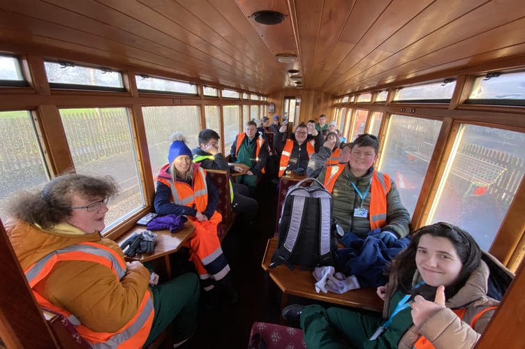 Glynllifon student on train