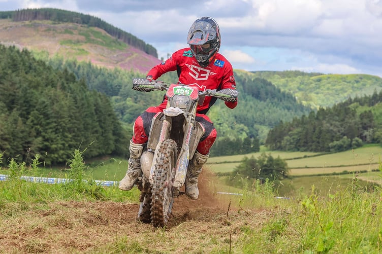 Sion Evans from Cwmann Lampeter took outright victory in the experts class on his 125 Fantic (Photo: Gary Jones)
