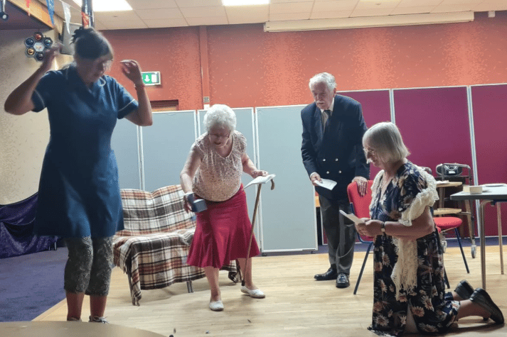 Bermo Arts Club performed “a very funny sketch" entitled ‘Old Folks’