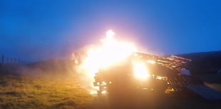 Farmers light bonfires across west Wales to send election message