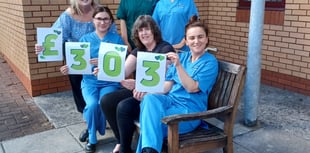 Cash raised for Chemotherapy Day Unit at Glangwili Hospital