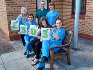 Cash raised for Chemotherapy Day Unit at Glangwili Hospital