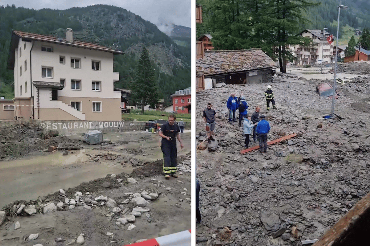 VIDEO - Gwynedd man caught up in deadly floods in Switzerland