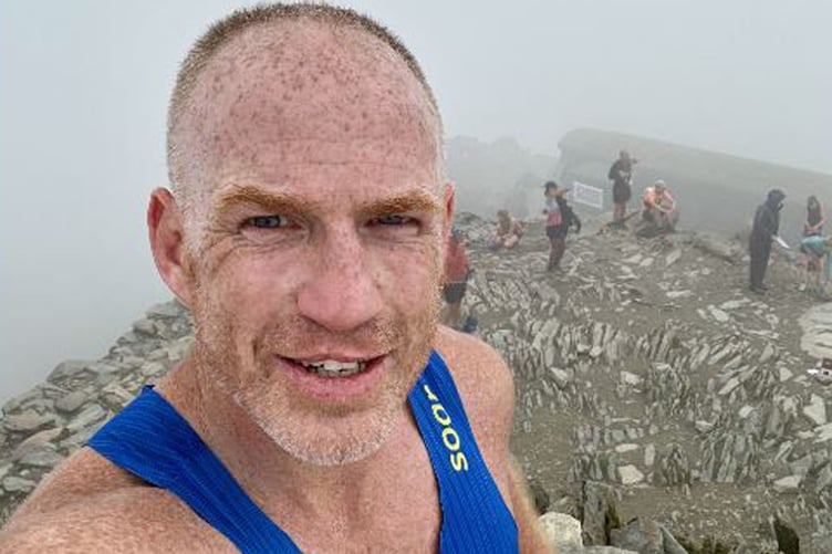 Richard Anthony at the Wyddfa peak