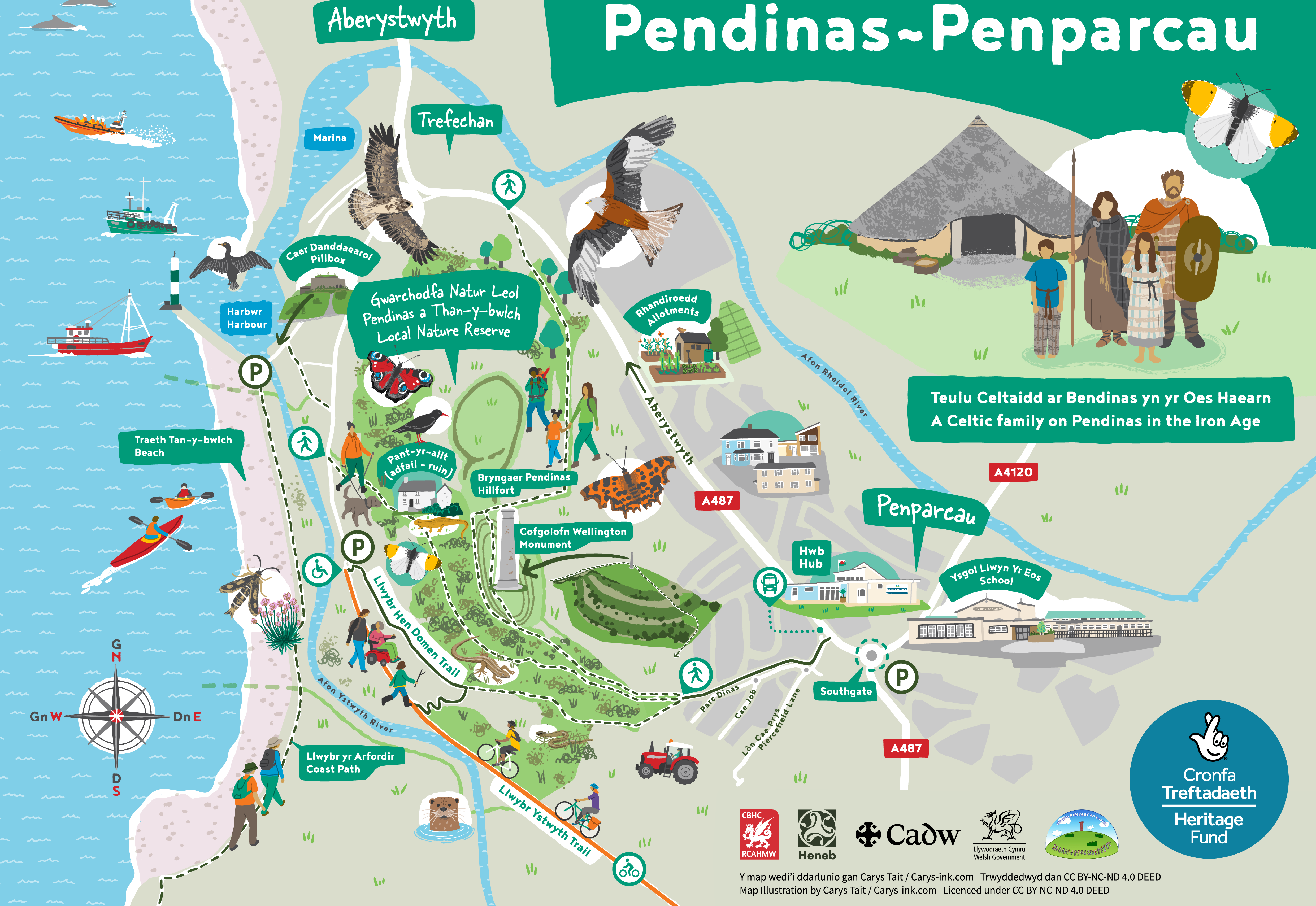 Ppis Activity Map New map highlights the 2,000 years of history at Pendinas | cambrian ...