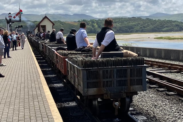 Gravity-run slate train reminder of yesteryear