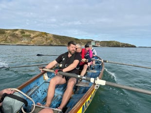 Porthdinllaen RNLI take on rowing challenge for milestone birthdays
