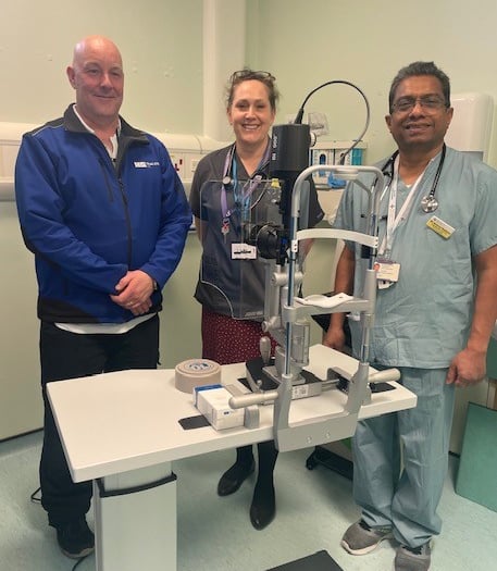 New eye exam equipment for Withybush A&E