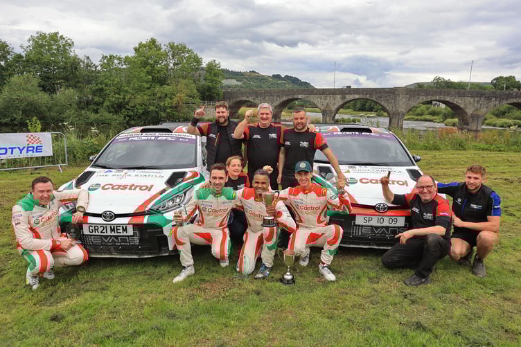 The Melvyn Evans Motorsport team from near Lampeter took two podium positions at the Nicky Grist Stages Rally (Photo: Gary Jones)