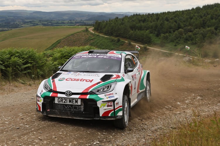 The Melvyn Evans Motorsport Toyota GR Yaris Rally2