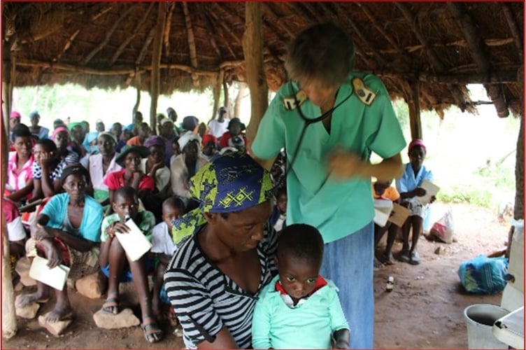 Vicky at her free clinic
