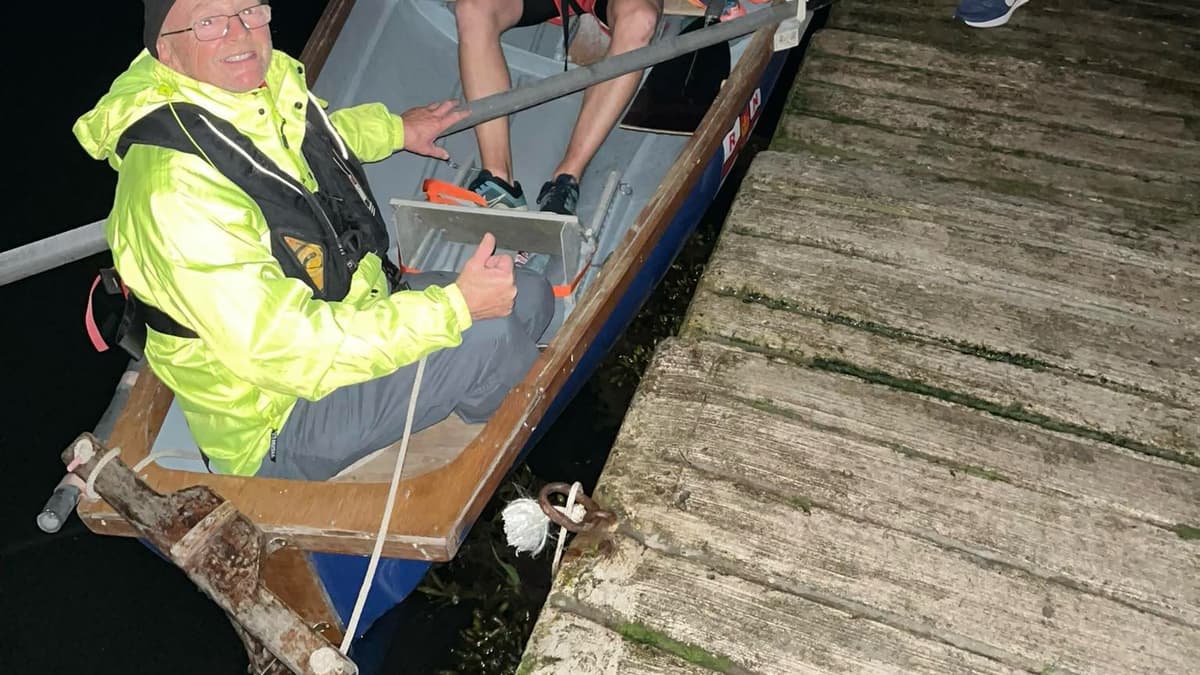 An RNLI crew from Porthdinllaen took on the 55-nautical mile rowing ...