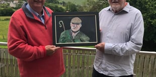 Wyn Mel donates painting of Dai Jones Llanilar 