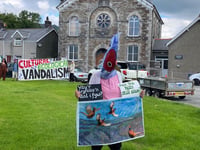 Protestors claim pheasants are turning village into warzone