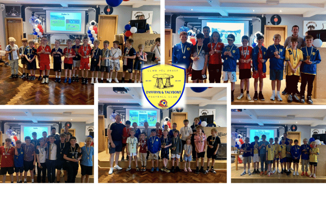 Young footballers in Gwynedd receive awards for their efforts