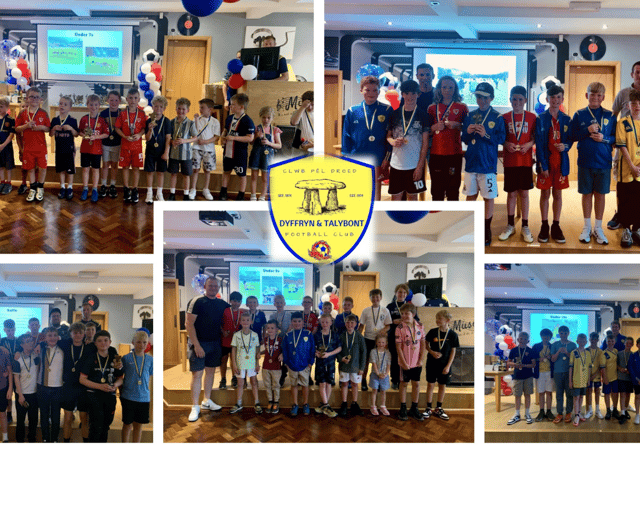 Young footballers in Gwynedd receive awards for their efforts