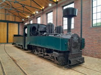 Historic WWI locomotive exhibit at Vale of Rheidol Railway’s museum