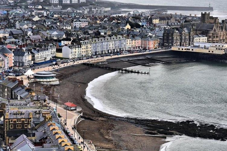 Scores of people live homeless in Aberystwyth at any one time