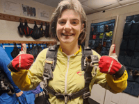 Cardigan woman's sky dive raises cash for cat charity