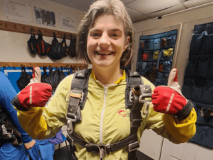 Cardigan woman's sky dive raises cash for cat charity