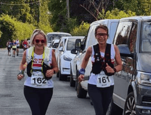 Jane Holmes and Kerry Irwin Hall in the Ras Adclad