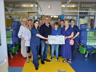 Cyclists raise £10,000 for Aberystwyth children’s ward