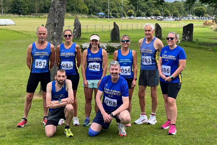 Aberystwth Athletic Club runners at Dolgellau