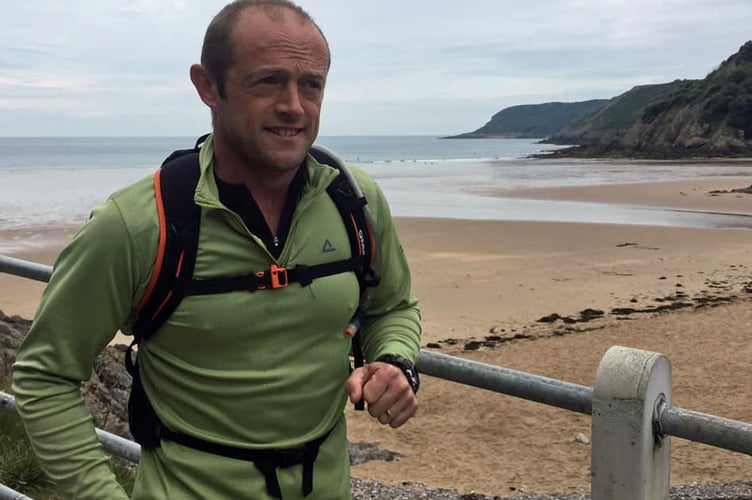 Dave Milborrow ran the whole boundary of South Wales in 2021 for the RSPCA