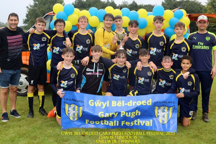 2023 Under 15s winners Ystwyth Dragons