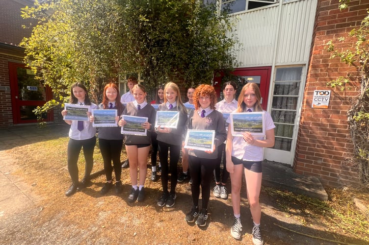 Ysgol Bro Hyddgen's successful primary and secondary school photographers with photos featured in this years calendar