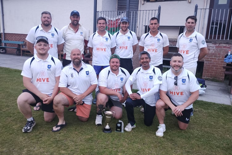 Aberaeron Taverners after winning the cup