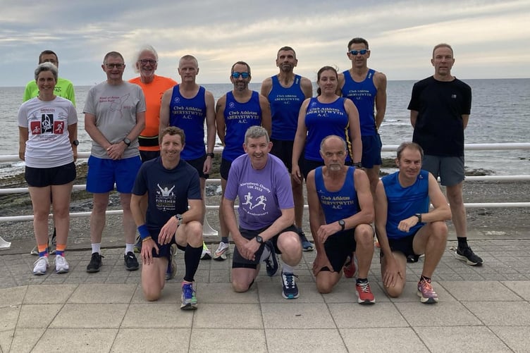 Aber runners ready for the annual Ron Cullum race
