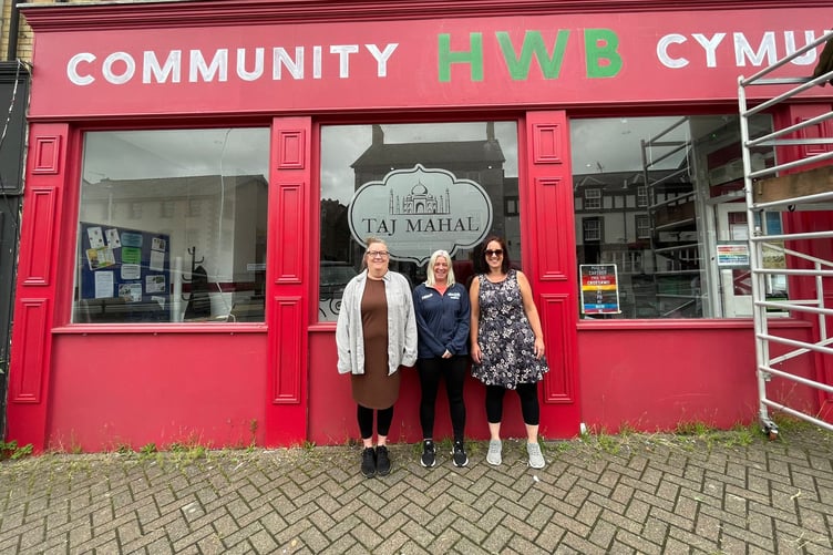 Sandra Bendelow, Donna Evans and Michelle Evans, members of the new Menopause Cafe at the Community Hub