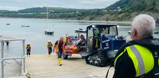 Busy day for New Quay lifeboat crew