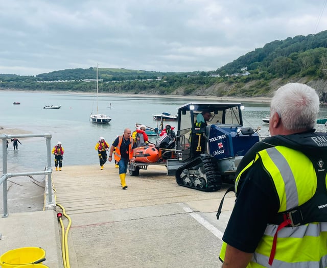 Busy day for New Quay lifeboat crew