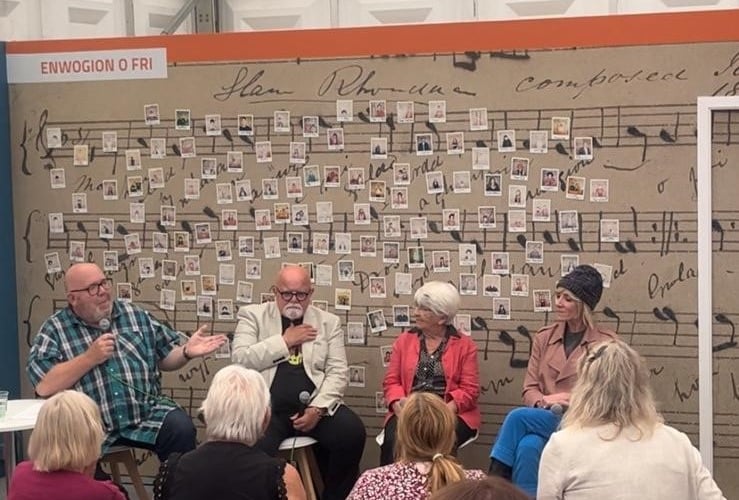 Professor Jamie Medhurst, Emyr Wyn, Lisabeth Miles and Lauren Phillips discuss 'Pobl y Cwm'