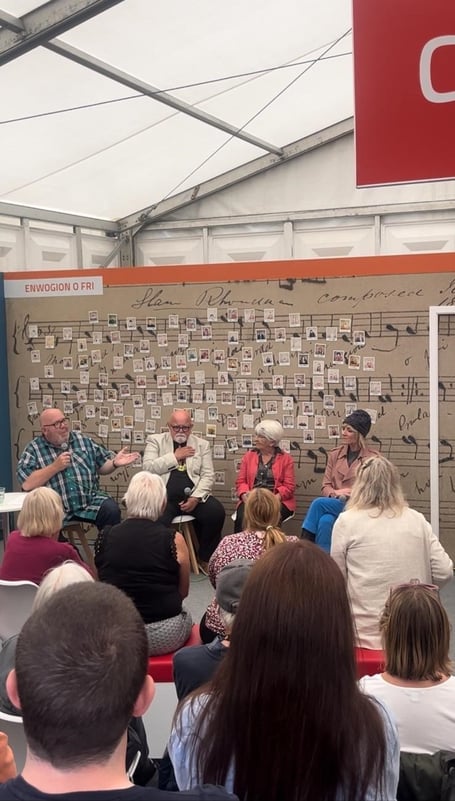 Professor Jamie Medhurst, Emyr Wyn, Lisabeth Miles and Lauren Phillips discuss 'Pobl y Cwm'