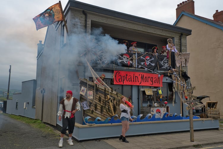 The Pirate's Bar won runner-up in the 'best dressed house' competition