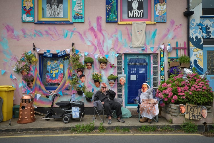 The Doctor Who theme was strong this year, with both a house and an entire float bedecked in Daleks, Cybermen and Weeping Angels - the float won first place in the float competition
