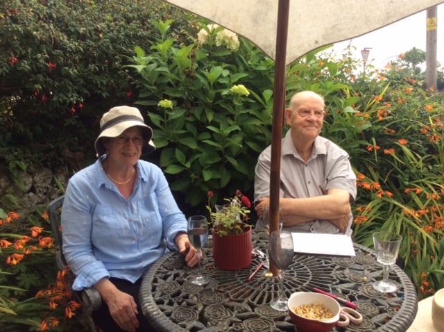 Joyce is pictured here talking to local member Treve Eddy.