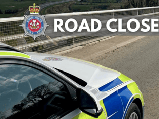 Llanwnnen road closed following collision