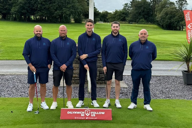 The Porthmadog team at Morlais Castle Golf Club