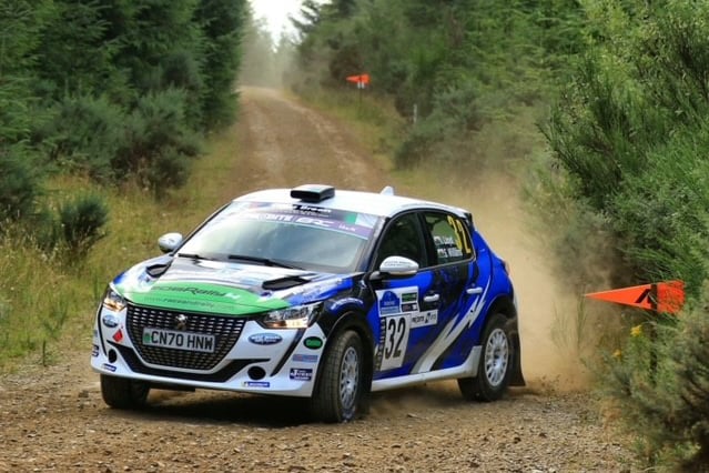 Ioan Lloyd finished second in the latest round of the Stellantis Motorsport Rally Cup