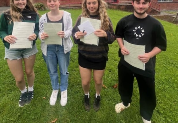 Students at Machynlleth school celebrate exam success