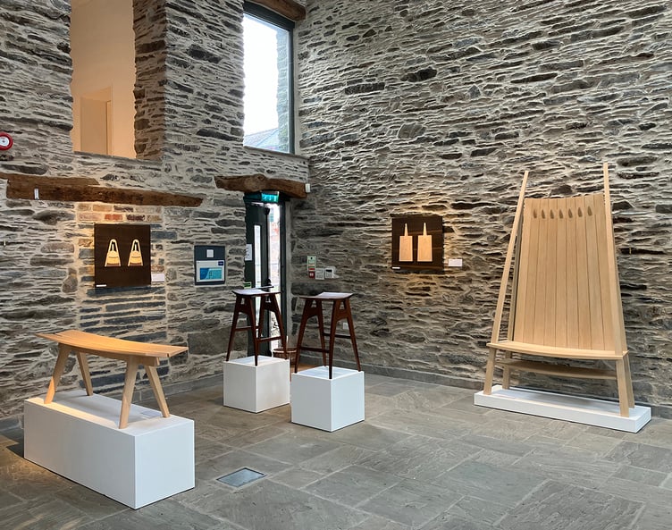 Some of Adam's work on display at MOMA