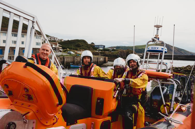 Aberystwyth's new lifeboat takes to the water