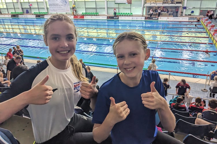 Gwennan Filmer and Lili Macy on their first day at the Welsh Nationals in Swansea