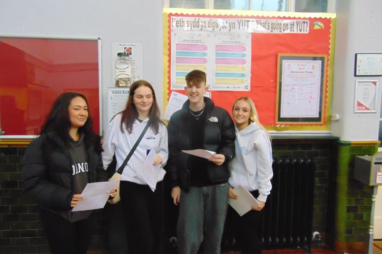 Ysgol Uwchradd Tywyn pupils and their results